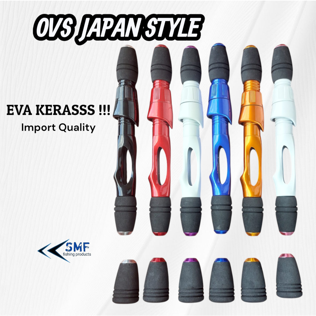 Gagang Joran OVS Japan Style / Handle set busa OVS Spinning