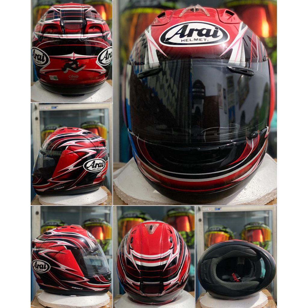 helm arai RR5 red mamolla