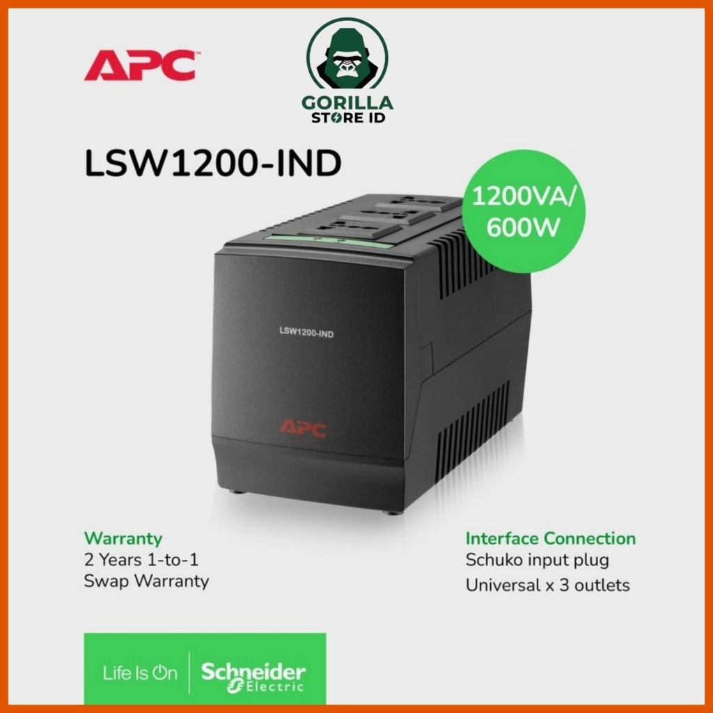 Stabilizer APC 1200VA LSW1200-IND APC