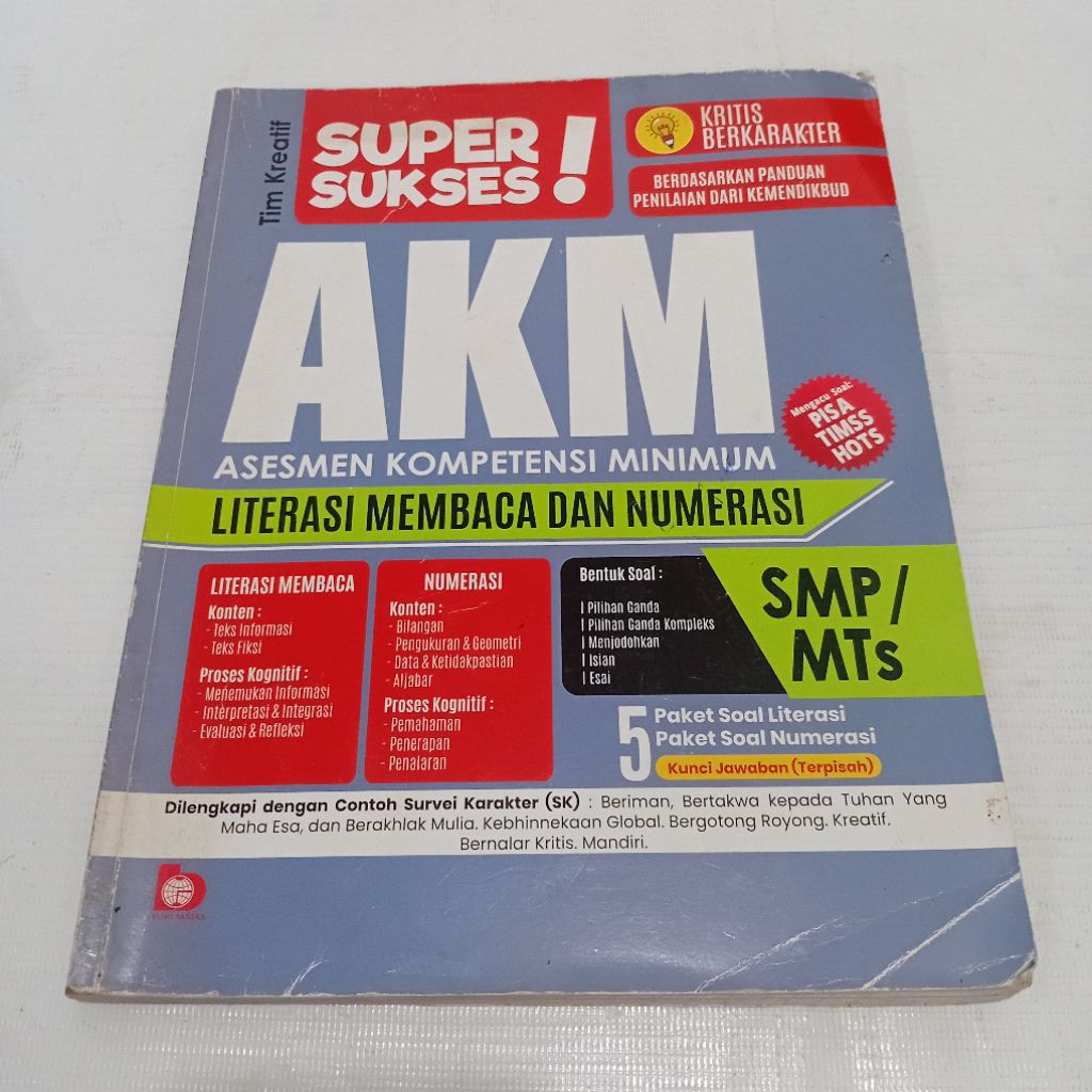 AKM LITERASI MEMBACA DAN NUMERASI SMP ORIGINAL SECOND