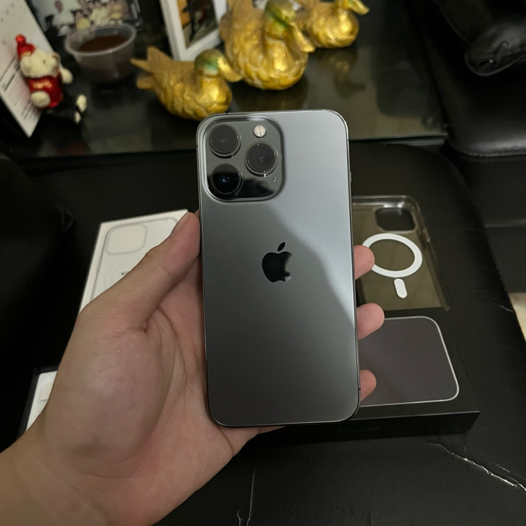 iPhone 13 Pro Ex Garansi Resmi iBox 128GB Graphite (95% Mulus Termurah Bonus Second Bekas Preloved)