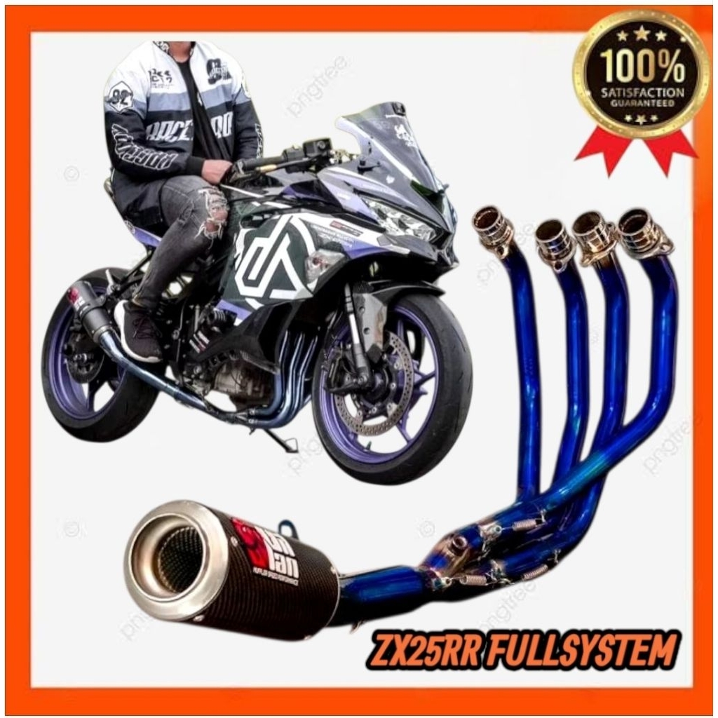 Villan z2 carbon knalpot racing zx25rr zx25r bluemoon