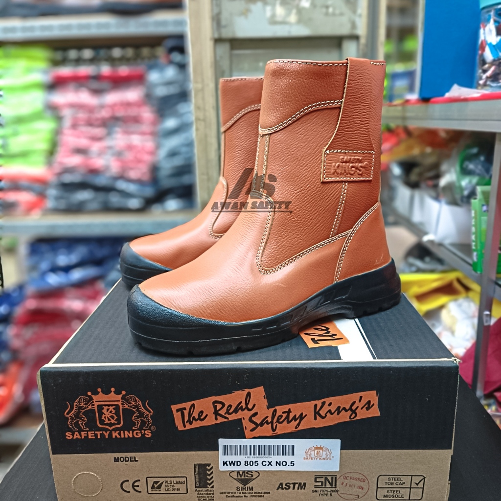 Sepatu Safety Kings KWD 805 CX Original / Sepatu Proyek Murah Boots Shoes Kerja Besi