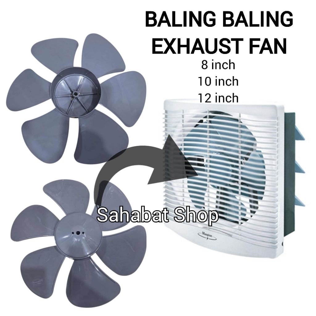 BALING BALING KIPAS EXHAUST FAN HEXOS MASPION 8 10 12 INCH