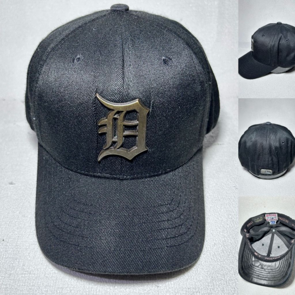 Topi mlb logo besi
