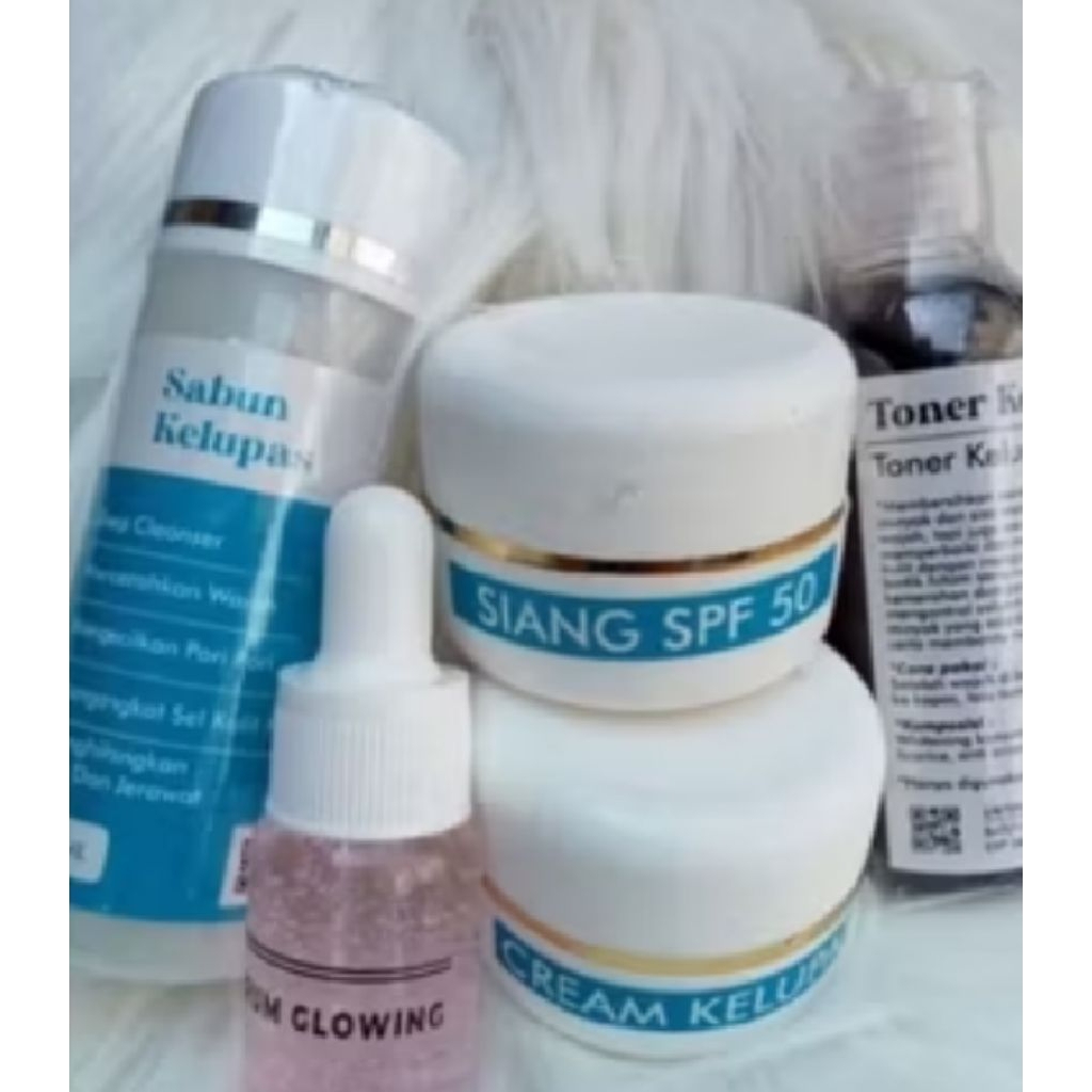 Paket kelupas 5 cream wajah original