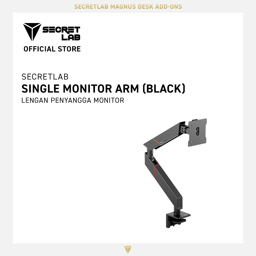 Secretlab Single Monitor Arm Add-On (Designed for Secretlab MAGNUS Vertical Monitor Stand)