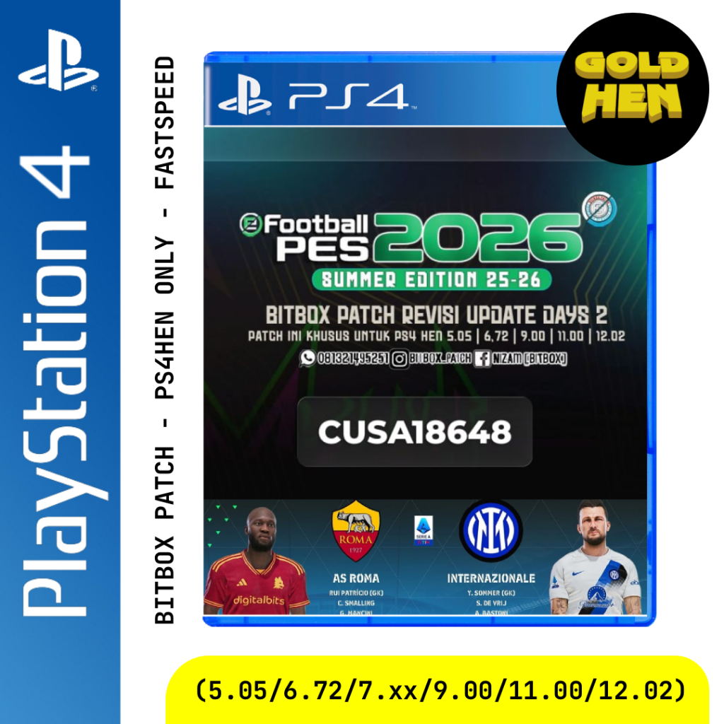 eFootball PES 2026 BITBOX PATCH 2026 - REV 2