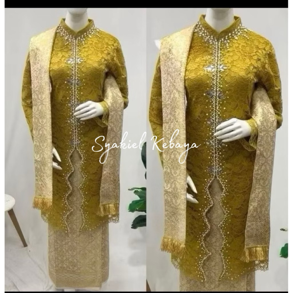Kebaya brukat payet Lalisa/kebaya modern/kebaya ibu besan/kebaya kondangan