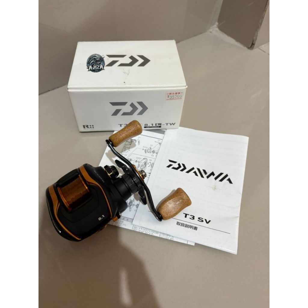 Daiwa T3 SV 8.1L-TW (Ex JDM) , Reel BC Handel kiri, Baitcasting Reel Left Hand