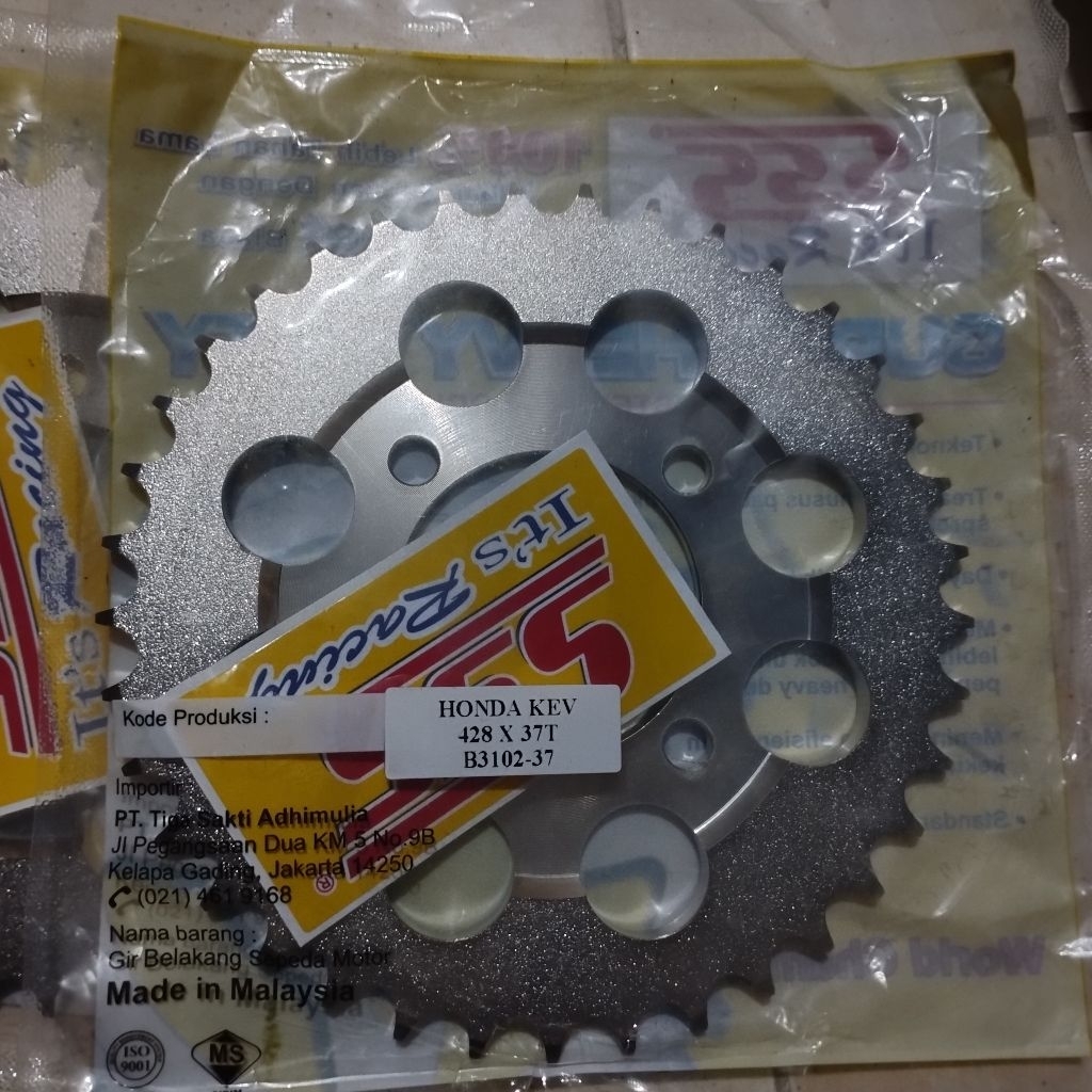 Gear belakang sss 428-37 KEV supra grand prima legenda