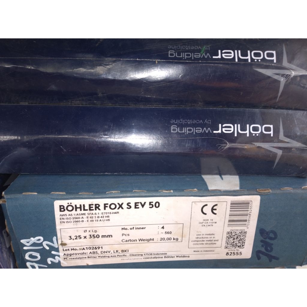 KAWAT LAS BOHLER FOX S EV 50 5KG