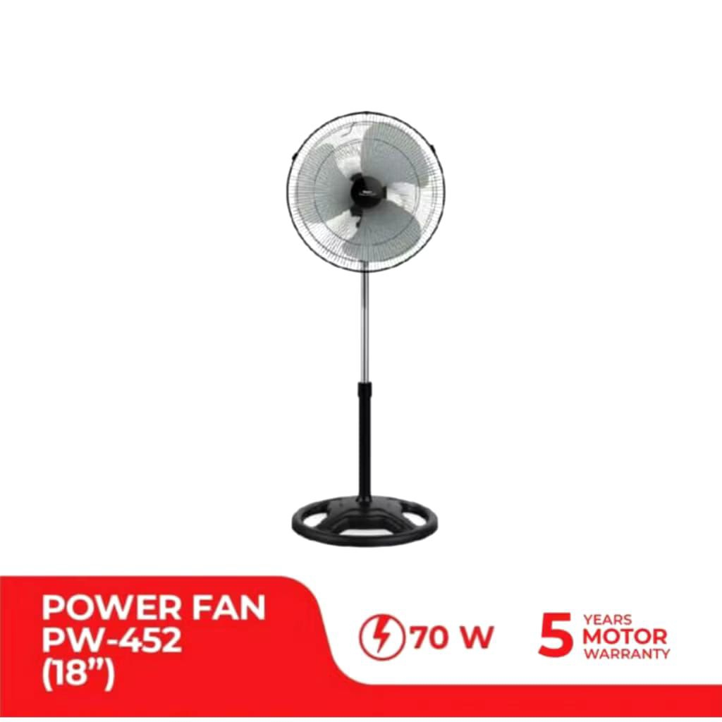 KIPAS ANGIN BERDIRI STAND FAN MASPION 18 INCH JARING BESI
