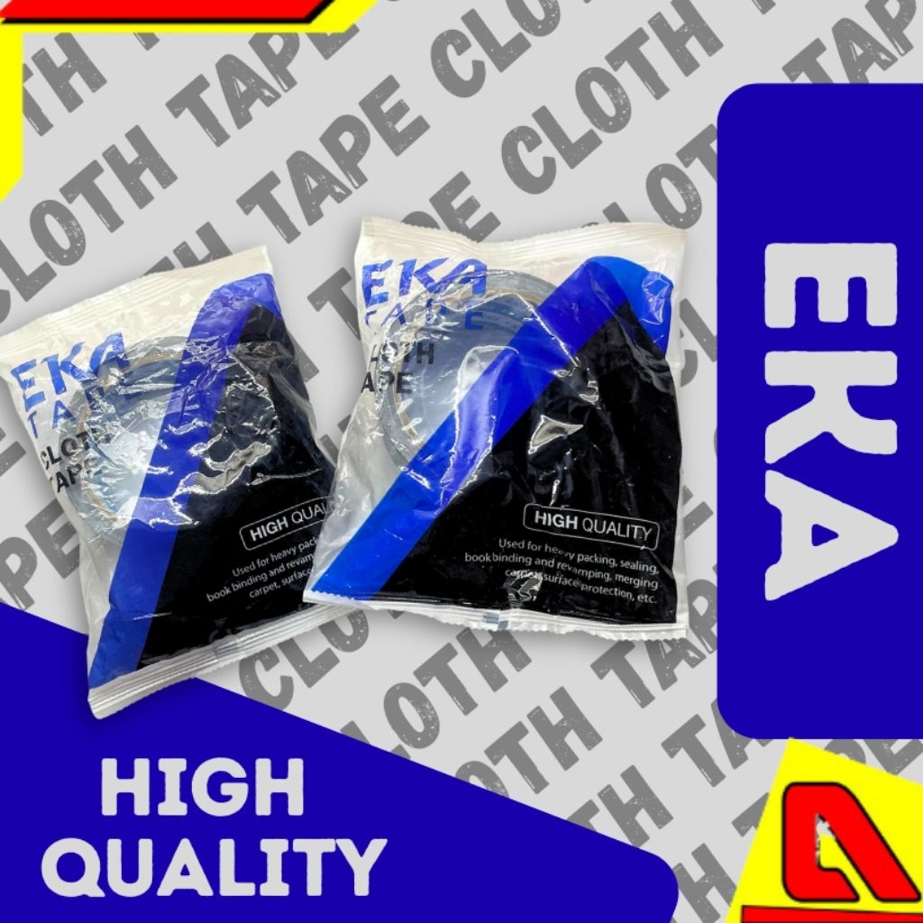 Eka Lakban Hitam Eka CLOTH TAPE Eka Kualitas Tinggi untuk Packing dan Sealing Berkualitas Tinggi