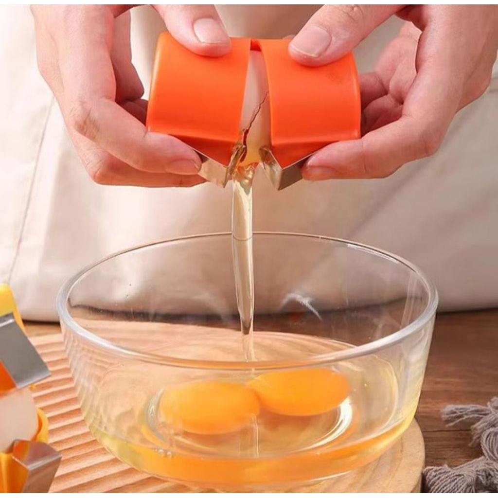 Egg cracker opener Alat pembuka pemecah cangkang telur warna