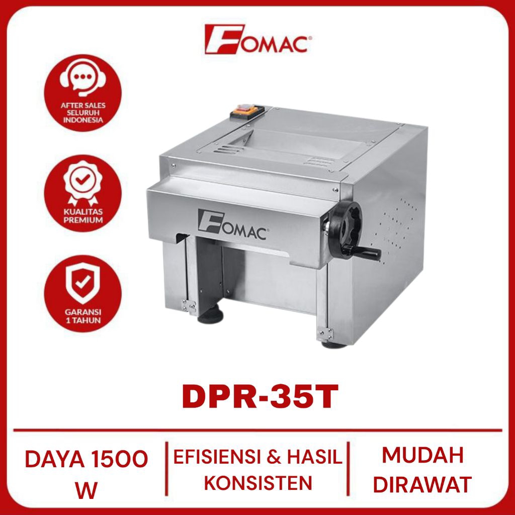 FOMAC Dough Presser DPR-35T Mesin  Penipis Adonan Roti, Kue, Pizaa