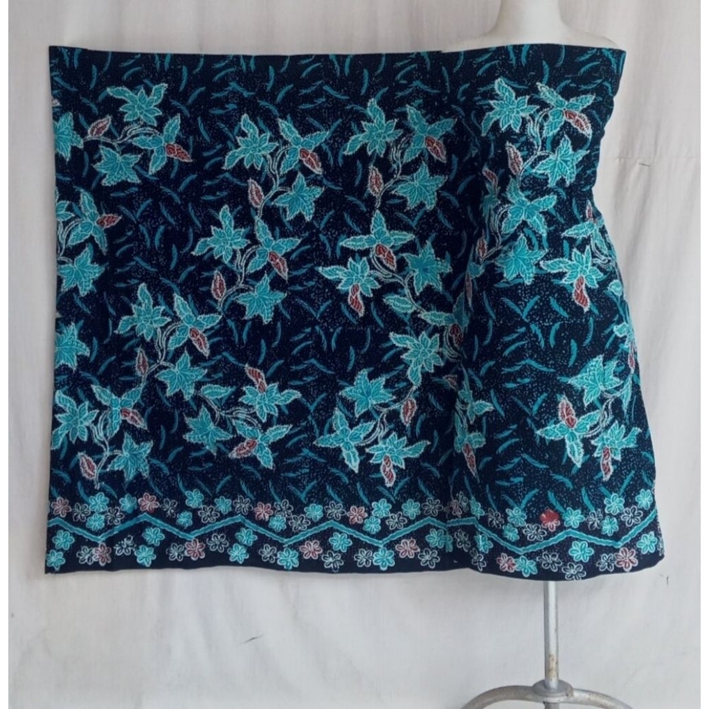 KAIN BATIK MADURA HITAM BIRU