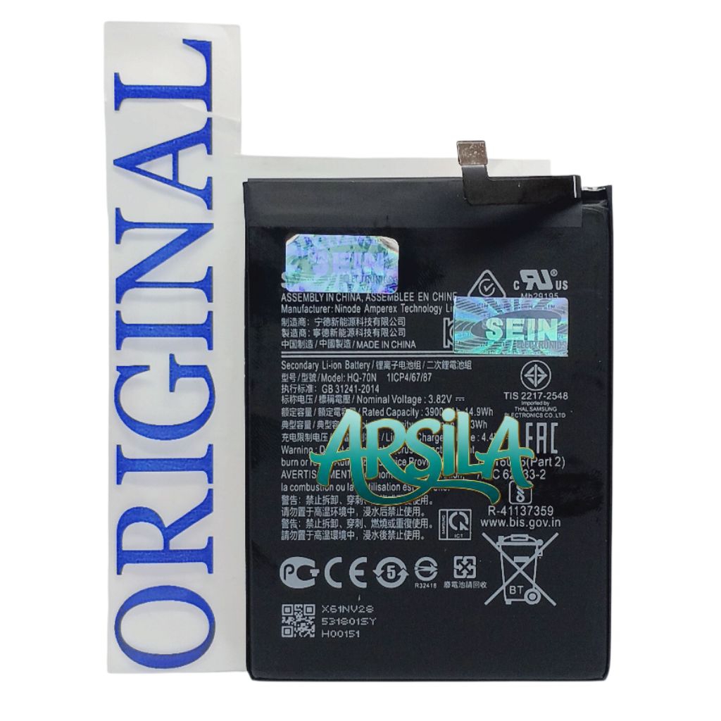 BATREAI BATRE SAMSUNG A10S HQ-70N ORIGINAL