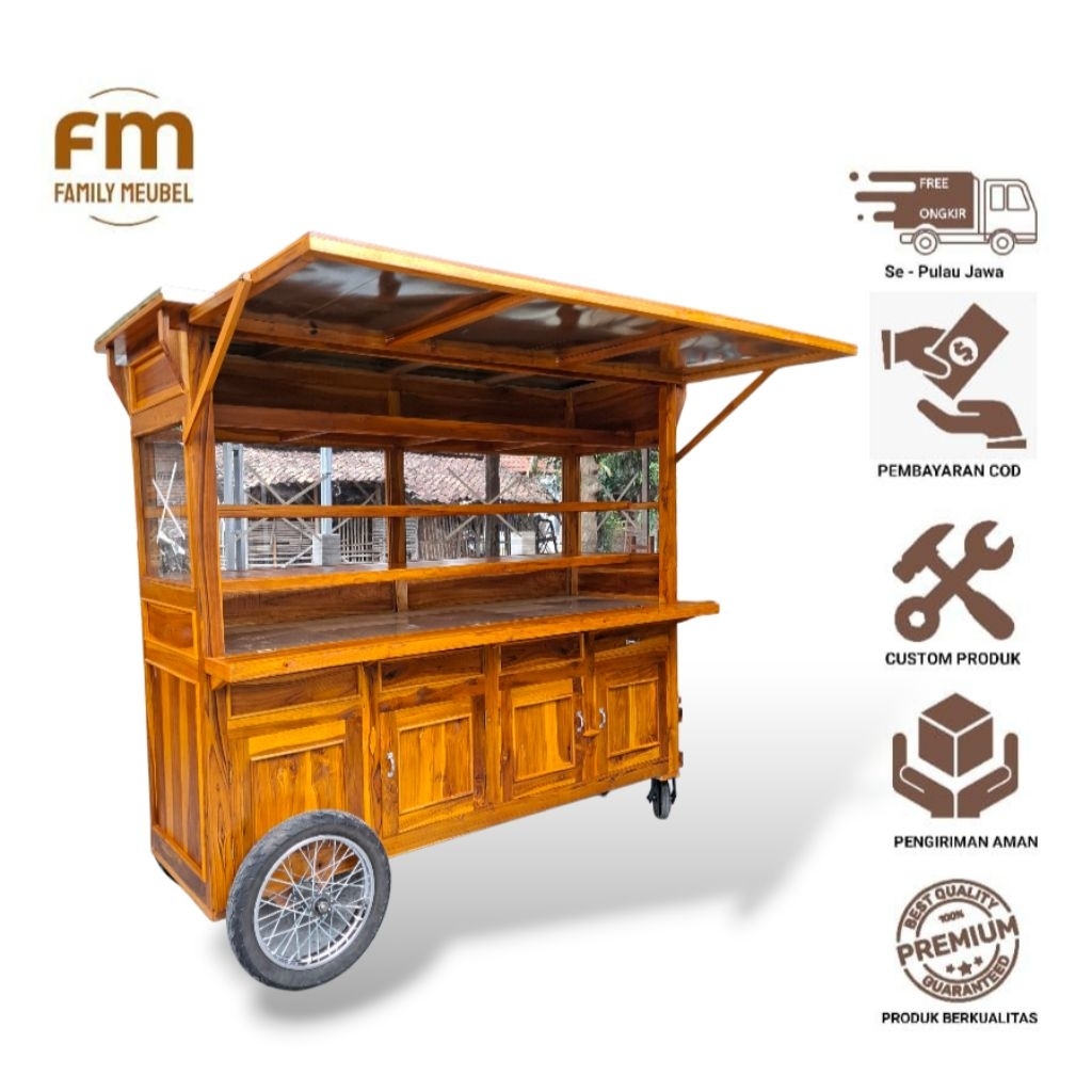 Gerobak nasi padang kaki lima ,Gerobak jualan nasi