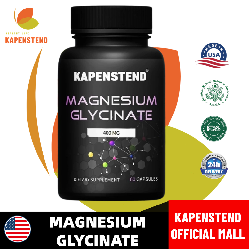 KAPENSTEND Magnesium Glycinate Berpotensi Tinggi / Magnesium Glycinate 400mg