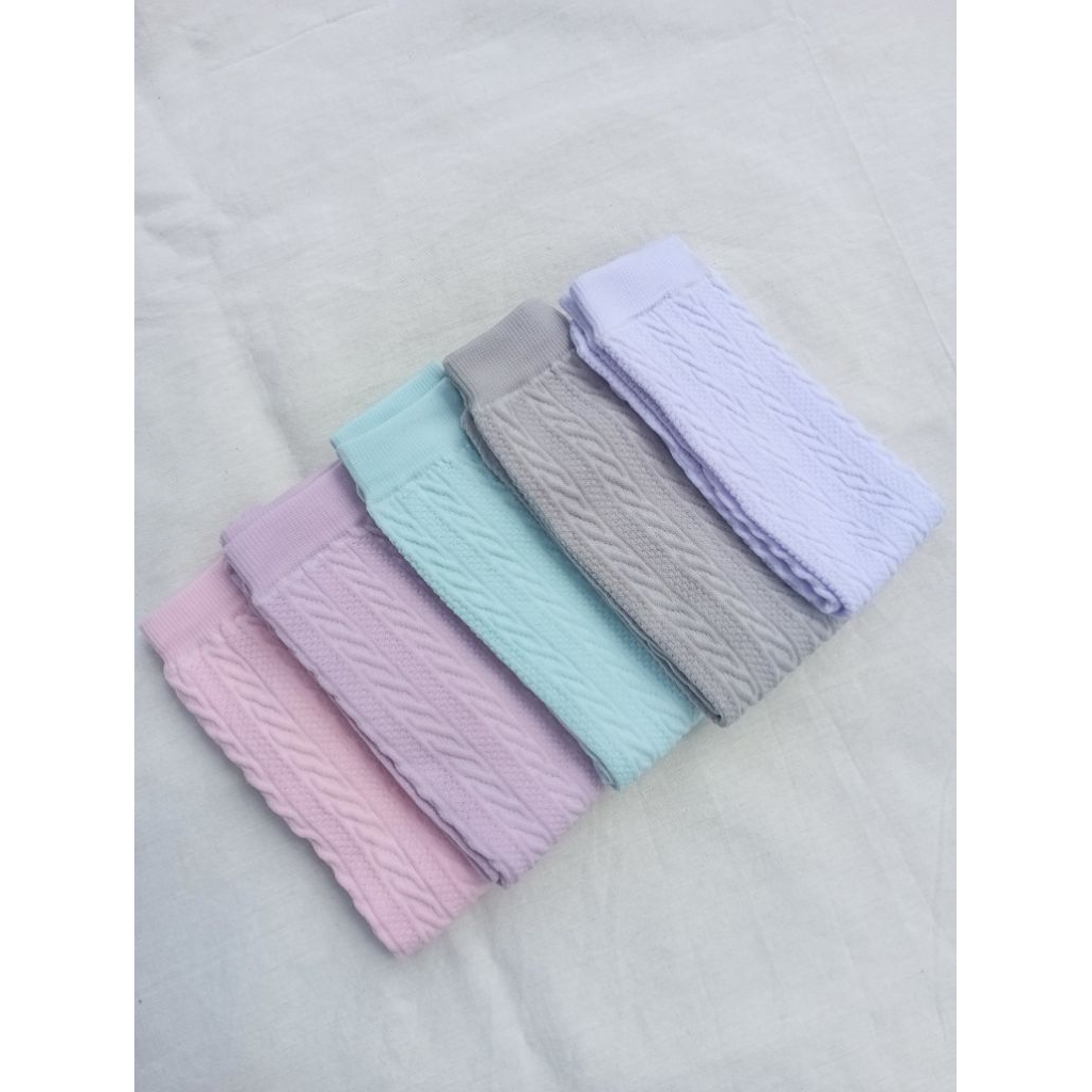 Kaus Kaki Premium Tebal | Kaos Kaki Jempol Kaki Motif Embos Warna Pastel | Kaos Kaki Wanita | Kaus K