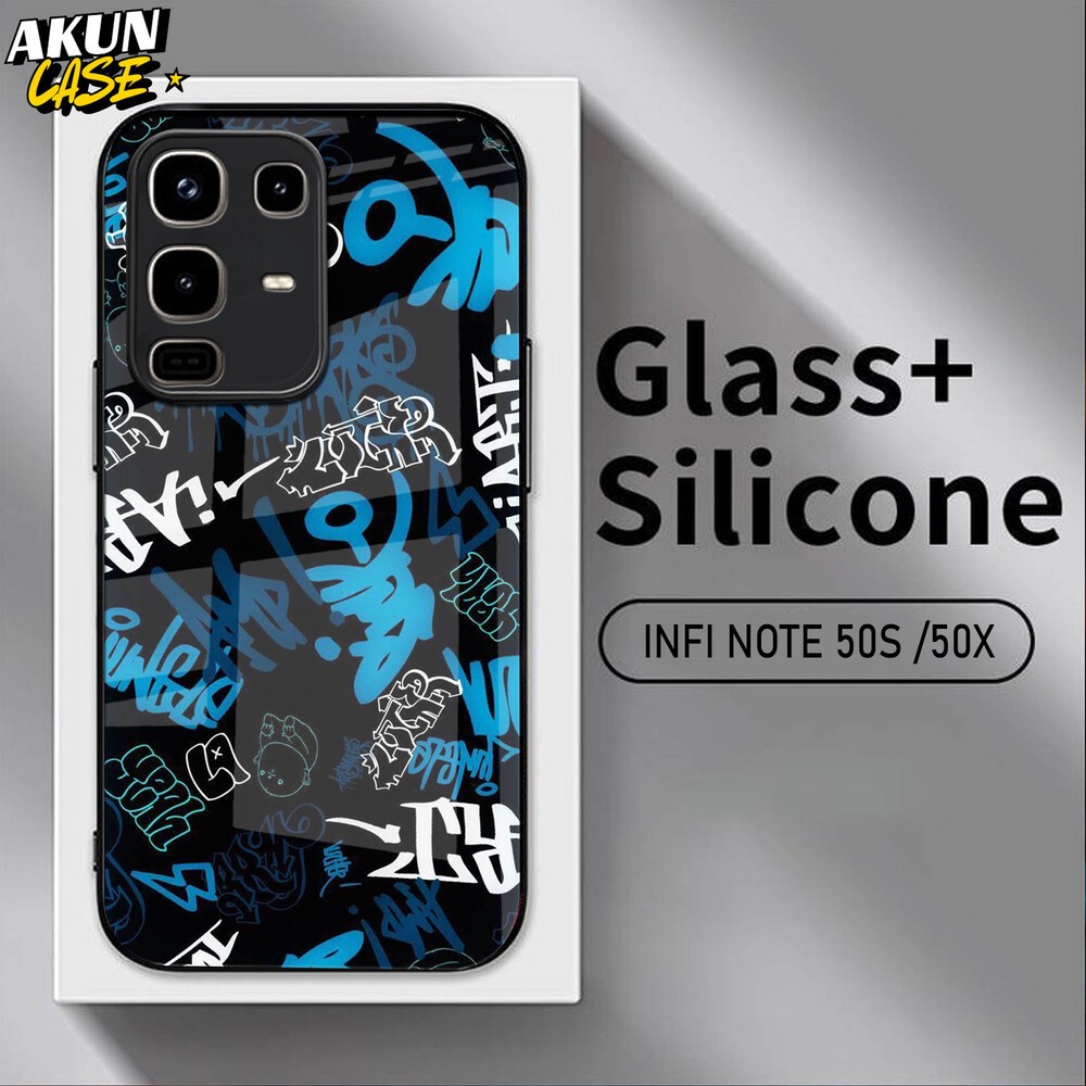 (B34) Softcase Kaca Acrilik For IINFINIX NOTE 50 50S 50X 50 PRO   - AkunCase