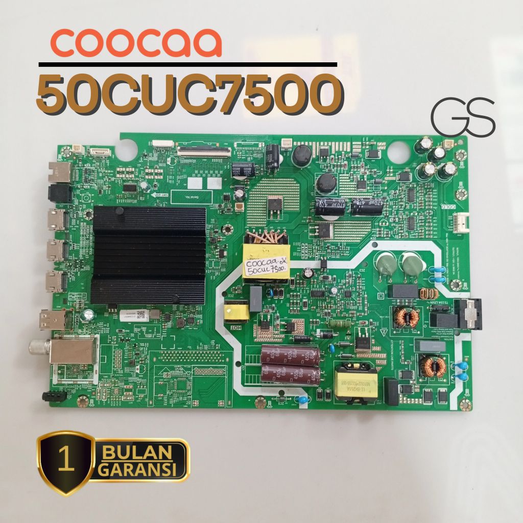MAINBOARD / MESIN TV COOCAA 50CUC7500 MB - MODUL - MOBO - MOTHERBOARD TV COOCAA