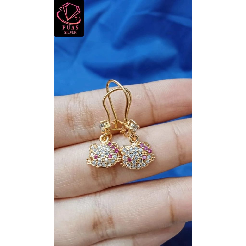 Anting Kait Anak Hello Kitty Mickey Mouse