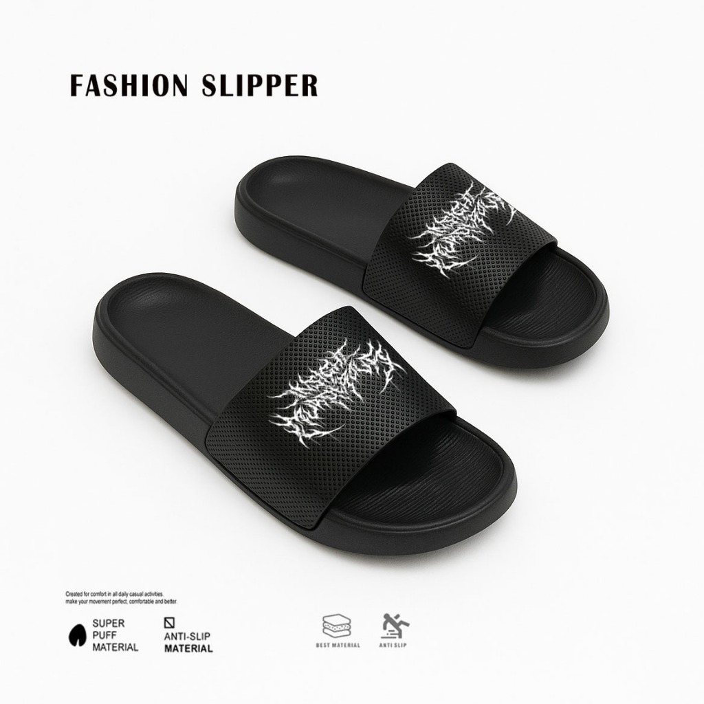 Sandal / Sendal Wanita / Perempuan / Cewek / Cewe Best Seller Karet Daily Premium Slip On Jaringan -