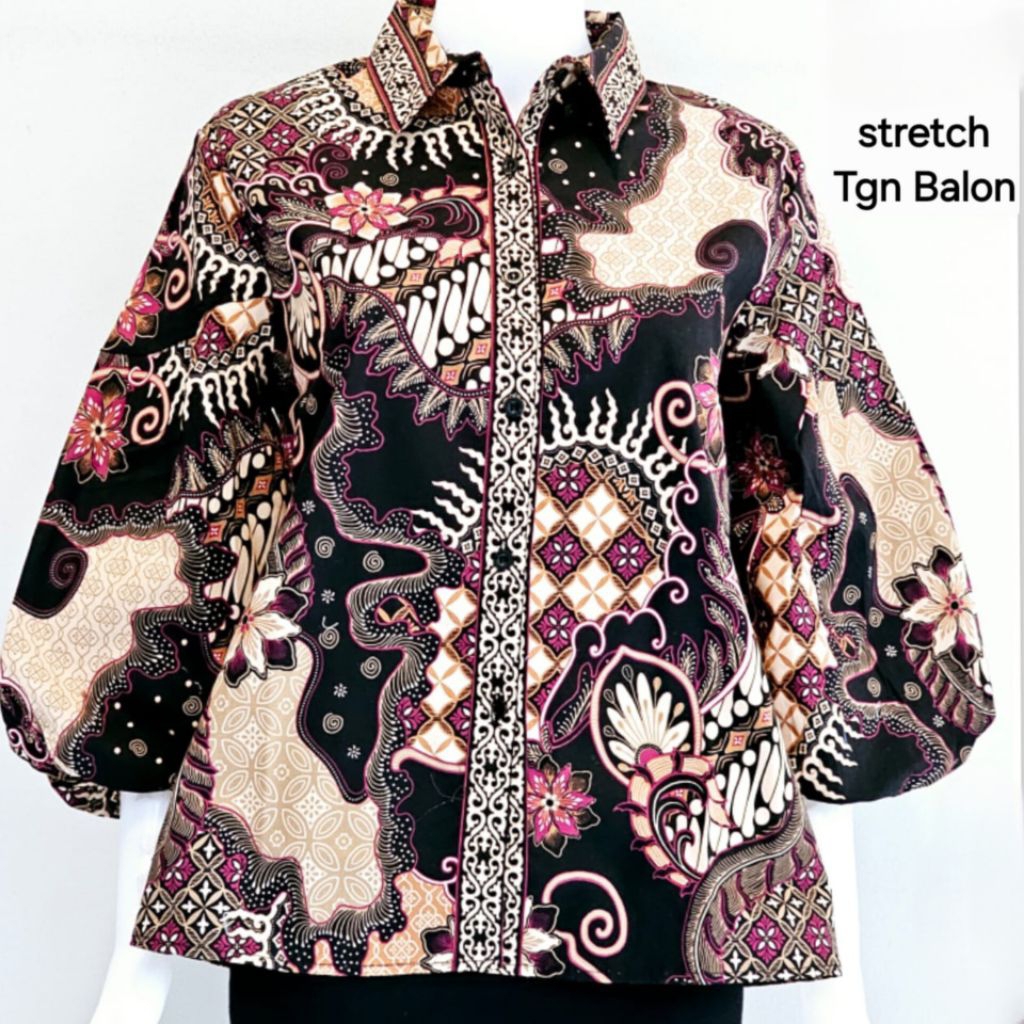 batik lengan balon import