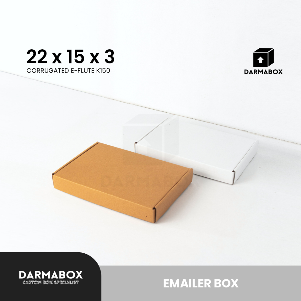 Box 22x15x3 Packaging Hijab/Buku/Kaos Anak/Hampers/Kardus/Box