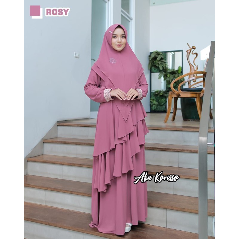 NURMALA SET HIJAB CERUTY AKU KARISSA, GAMIS SET HIJAB, GAMIS CERUTY