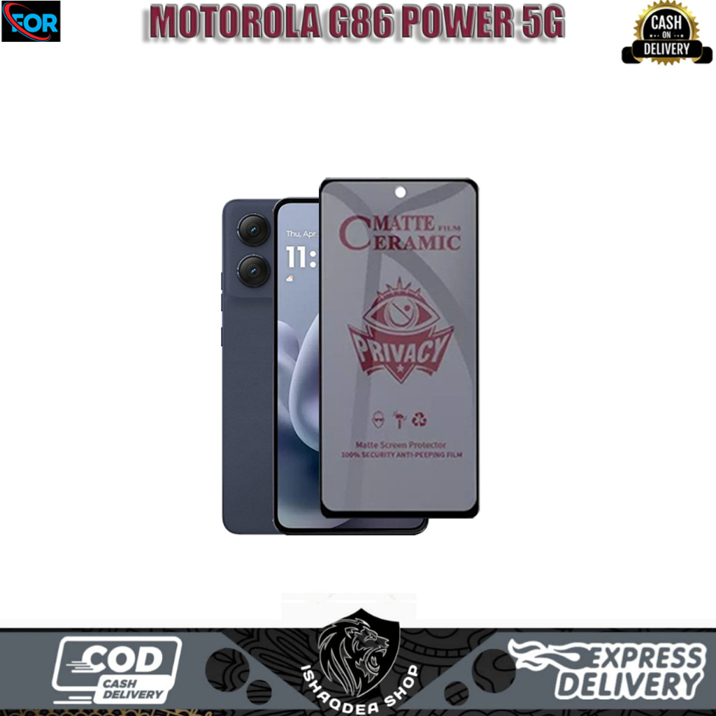 TEMPERED GLASS PRIVACY MOTOROLA G86 POWER 5G SCREEN PROTECTOR