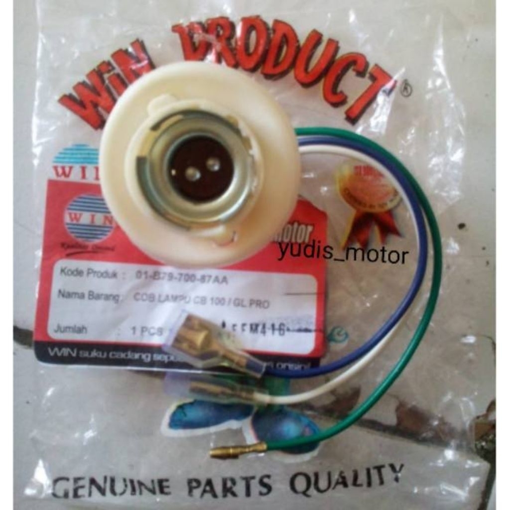 WIN Soket Cob Cop Lampu Depan Honda CB 100,GL 100,GL Pro