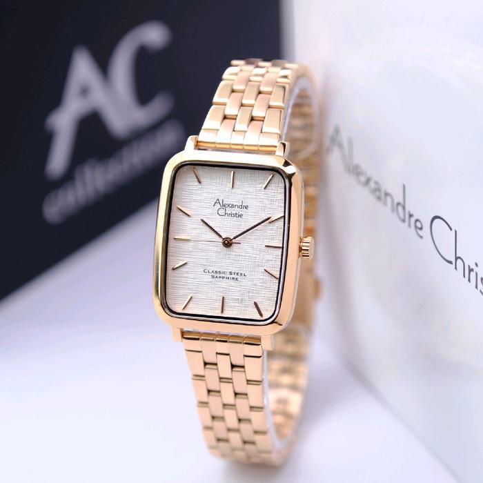 Jam Tangan Alexandre Christie Wanita AC 8699 AC8699 Original Garansi Resmi Alexander Christie 8699