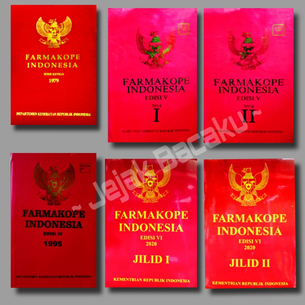 Farmakope Indonesia Edisi 3, Farmakope Indonesi Edisi 4, Farmakope Edisi 5, Farmakope Edisi 6 / Farm
