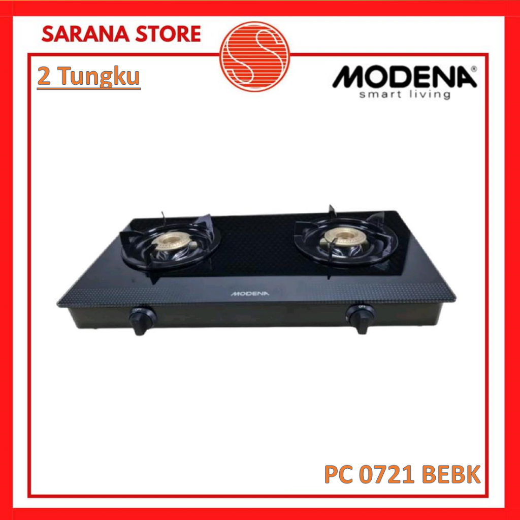 Modena Kompor 2 Tungku PC 0721 BEBK