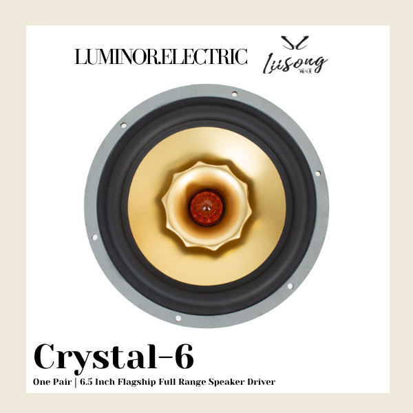 Lii Song Audio Speaker Crystal 6 - 6.5 Inch Flagship Full Range Speaker Driver SATU PASANG
