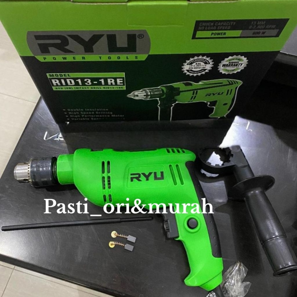 Bor ryu 13mm listrik RID 13-1 RE bor bobok beton ryu 13mm ori