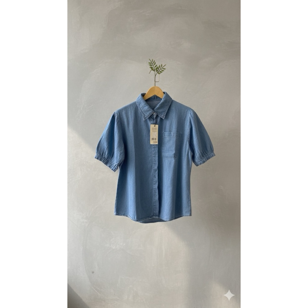 kemeja Jeans /Vest Jeans Wanita /Atasan Wanita Import