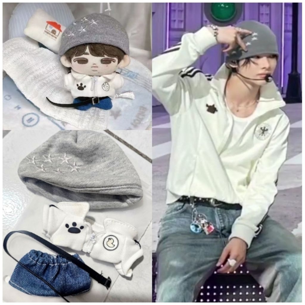 (Readystock) Ni-Ki inspired outfit set baju idol kpop 10cm doll clothes