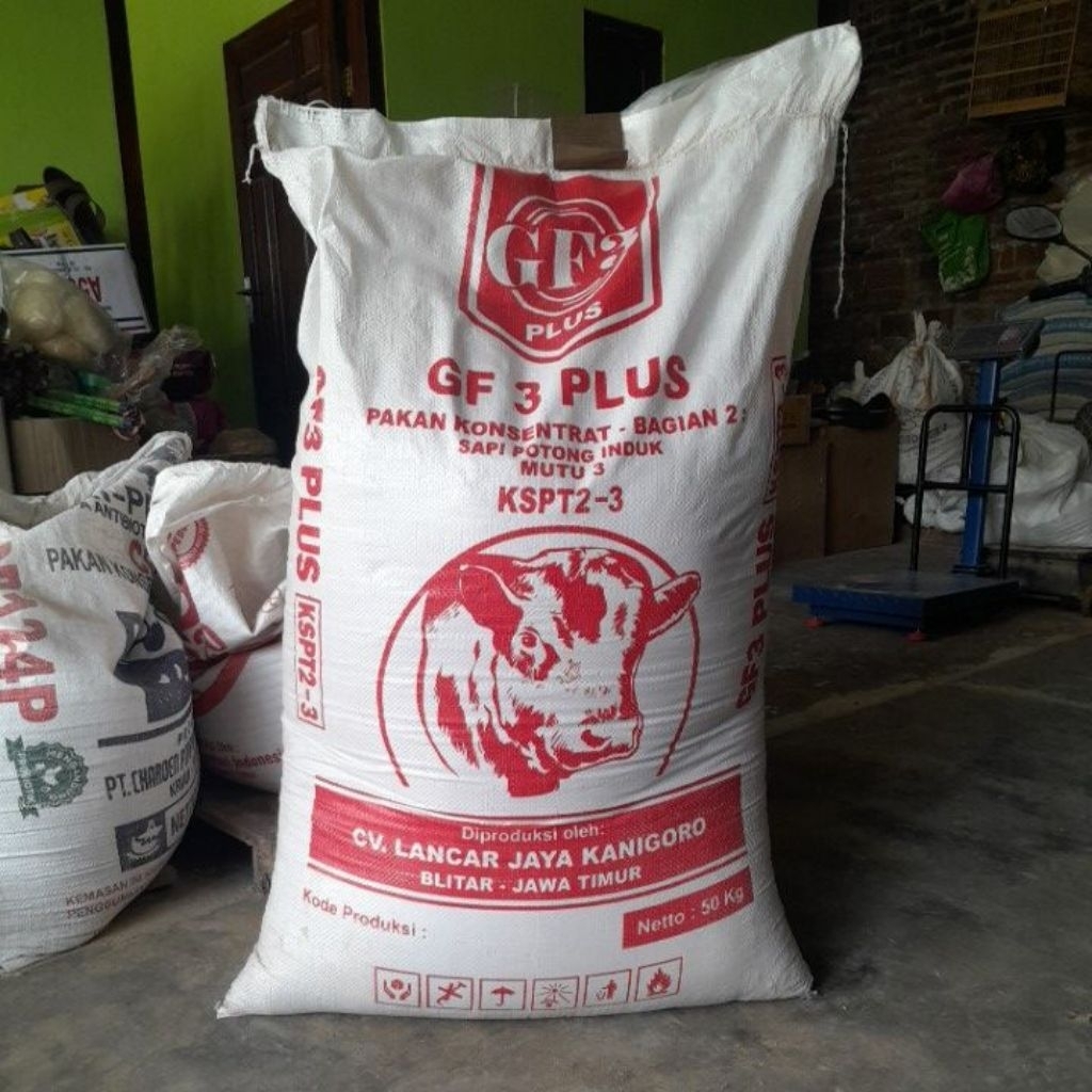 GF 3 plus sapi pakan sapi potong penggemukan 1 zak 50 kg konsentrat sapi potong GF 3 PLUS