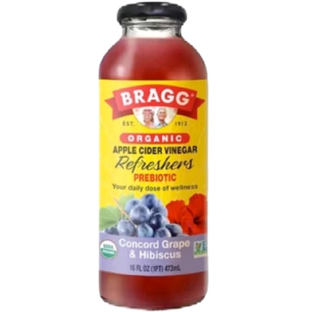 Bragg Organic Raw Unfiltered Apple Cider Vinegar 473 ml (include extra bubble) Cuka Apel Natural Bot