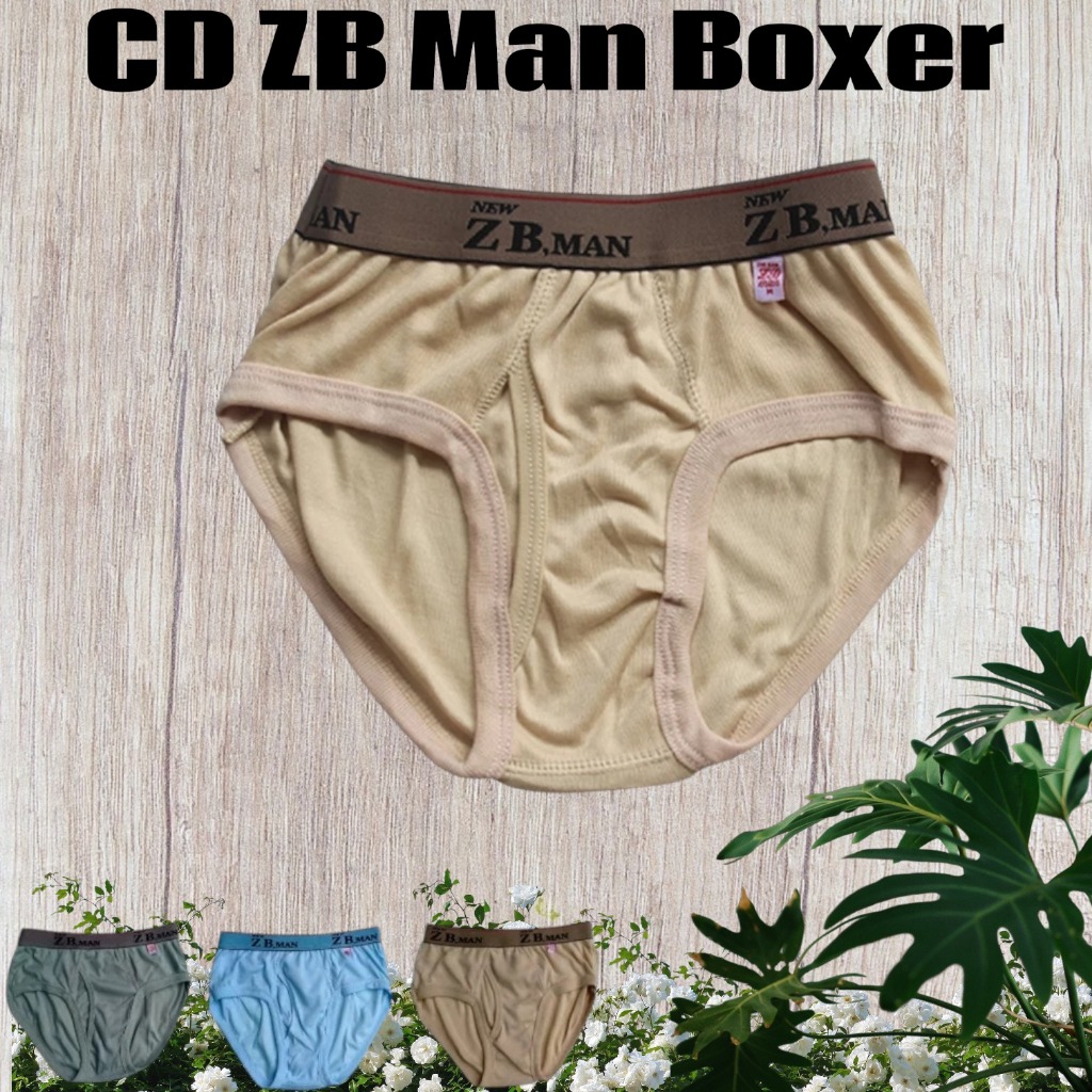 Celana Dalam ZB Man Boxer Murah Dengan Isi ( 3 Pcs ) Celana Dalam Pria ZB Man Karet Boxer | Celana D