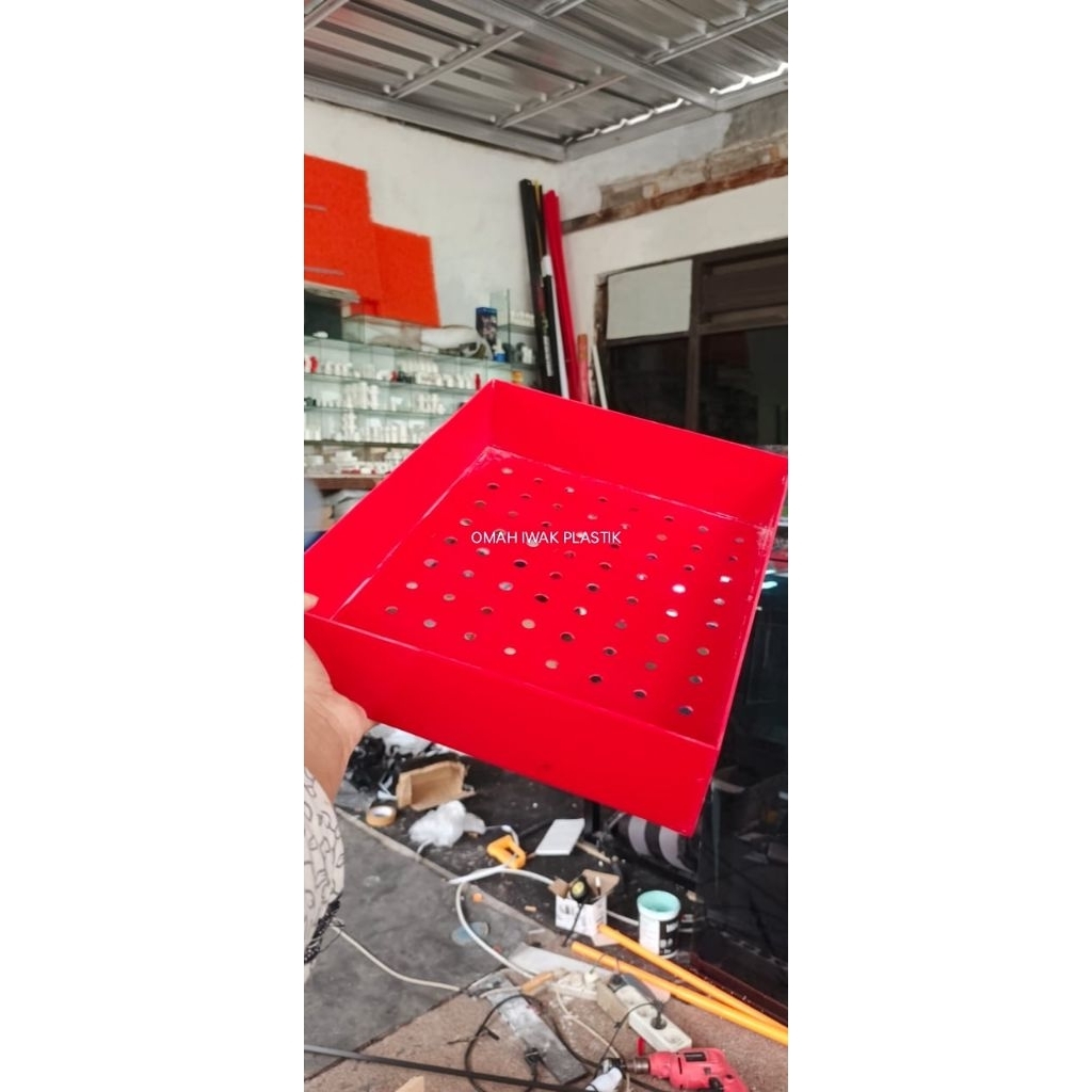 TATAKAN dan LACI filter bawah/ sump filter akuarium bahan akrilik