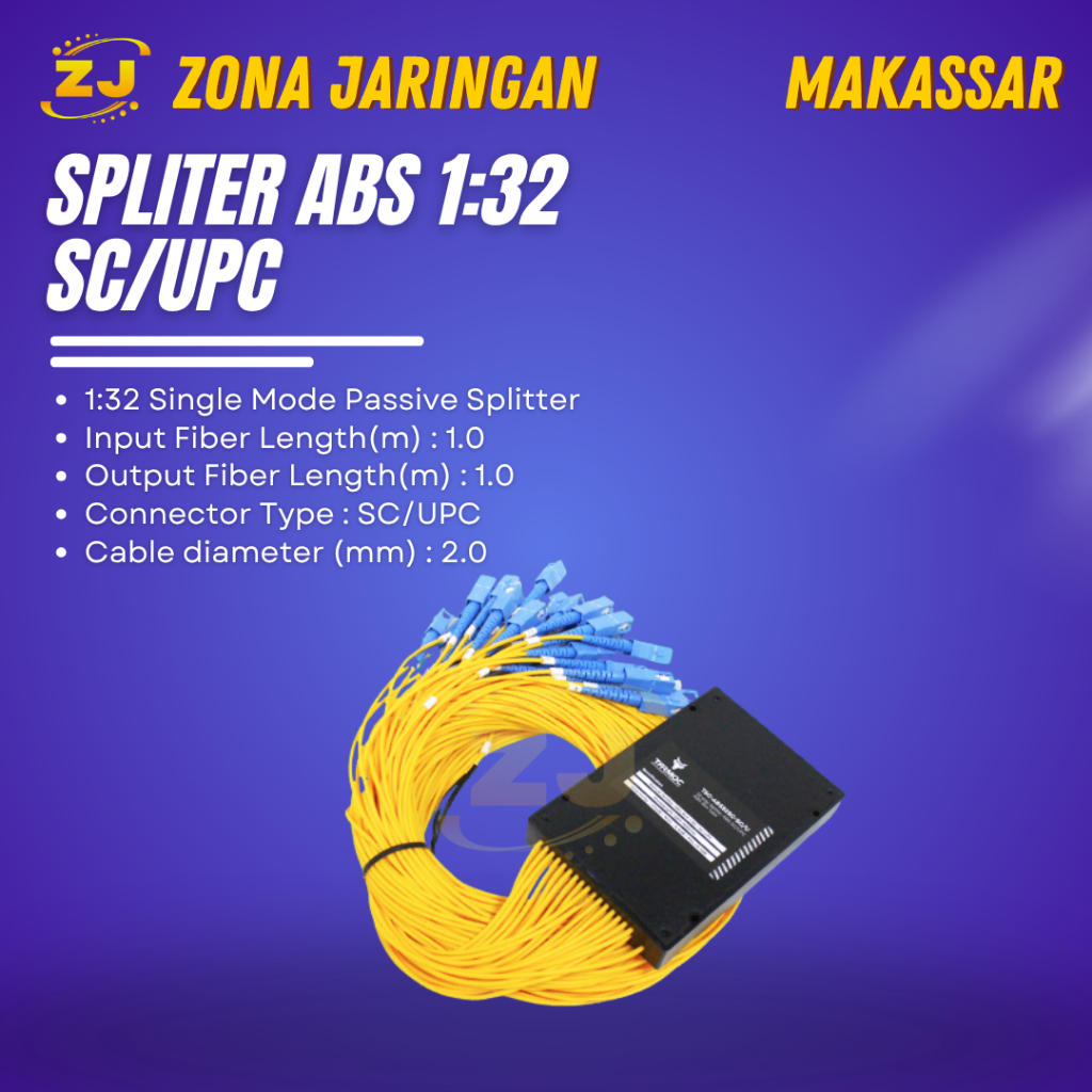 Tarmoc Spliter 1:32 SC/UPC | Fiber Optic ABS PLC Box Splitter 1x32