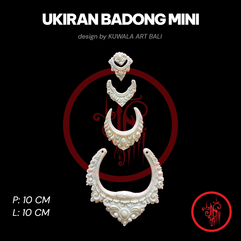 Ukiran Badong Ogoh Ogoh Mini 1 set Payasan Ogoh Ogoh Mini by KUWALA ART BALI