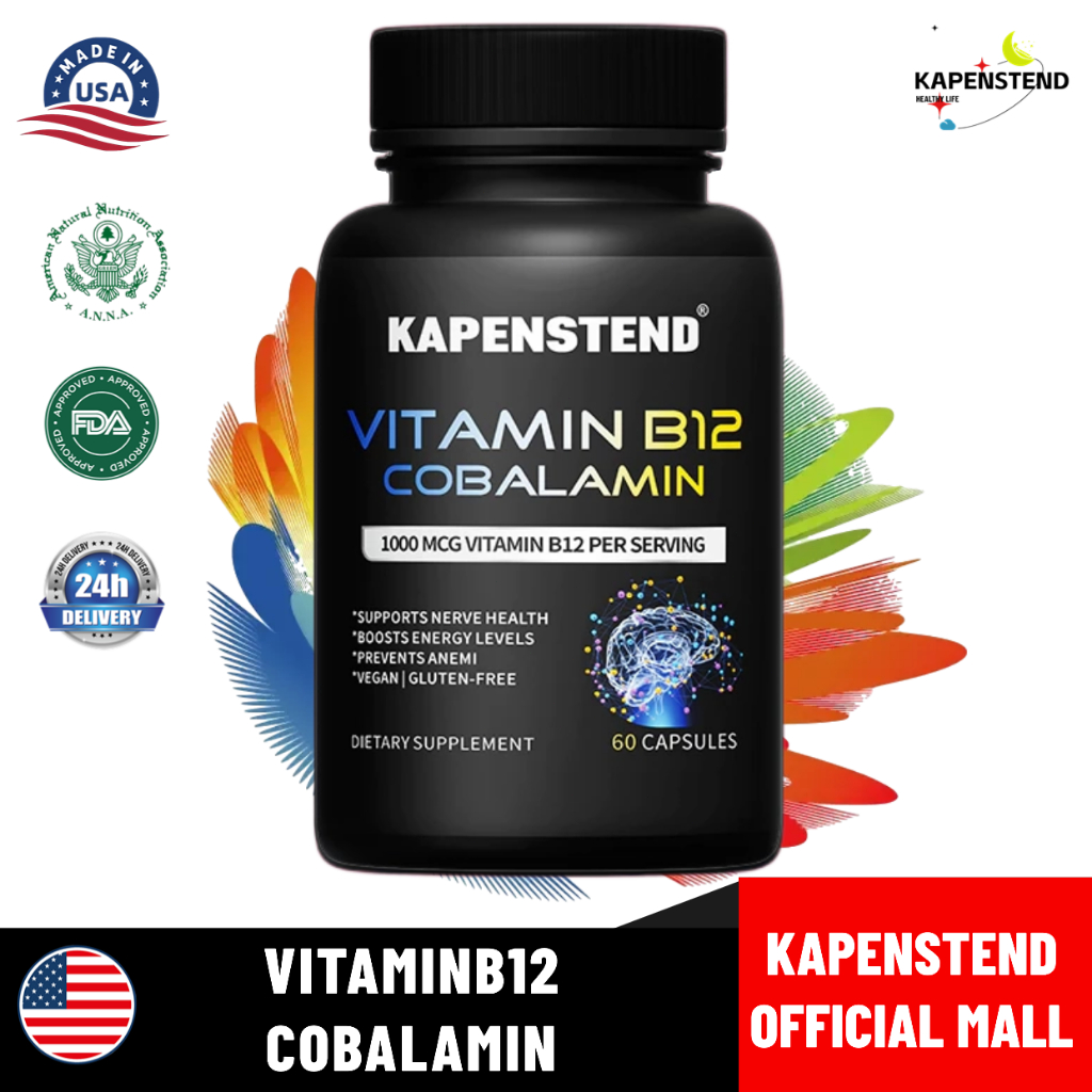 KAPENSTEND VITAMIN B12COBALAMIN 1000 MCG VITAMIN B12 PER SERVING 'SUPPORTS NERVE HEALTHB0OSTSENERGYL