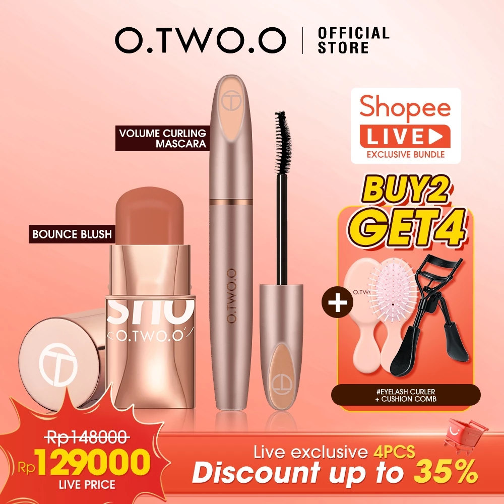 Shopee Live Buy 2 Get 4 - O.TWO.O Face Makeup Set Blush Stick+Mascara+ Free gifts