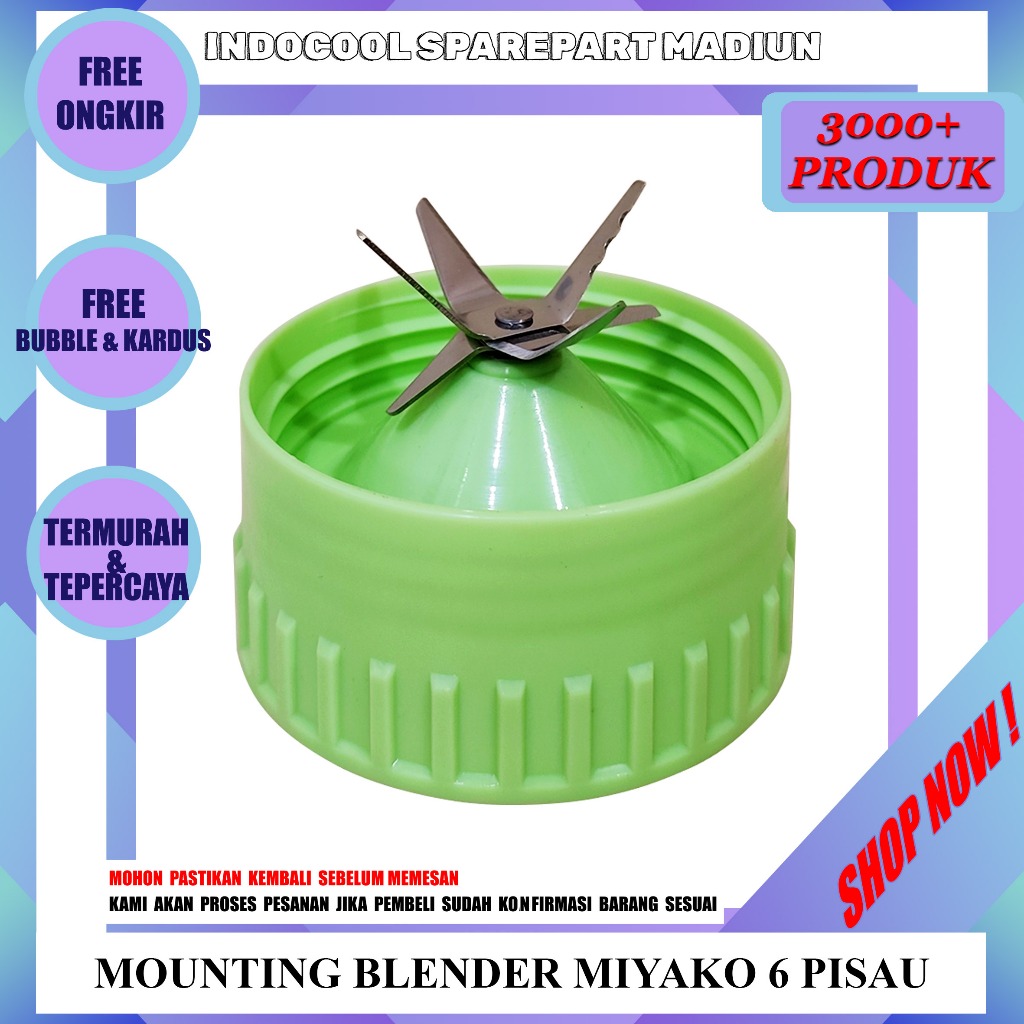 MBM6 MANGKOK PISAU BLENDER / MOUNTING BLENDER MIYAKO 6PISAU